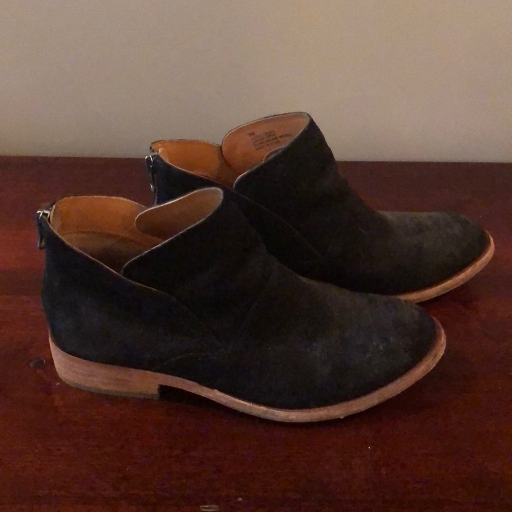 Kork-Ease Ryder Short Ankle Boots - Black suede